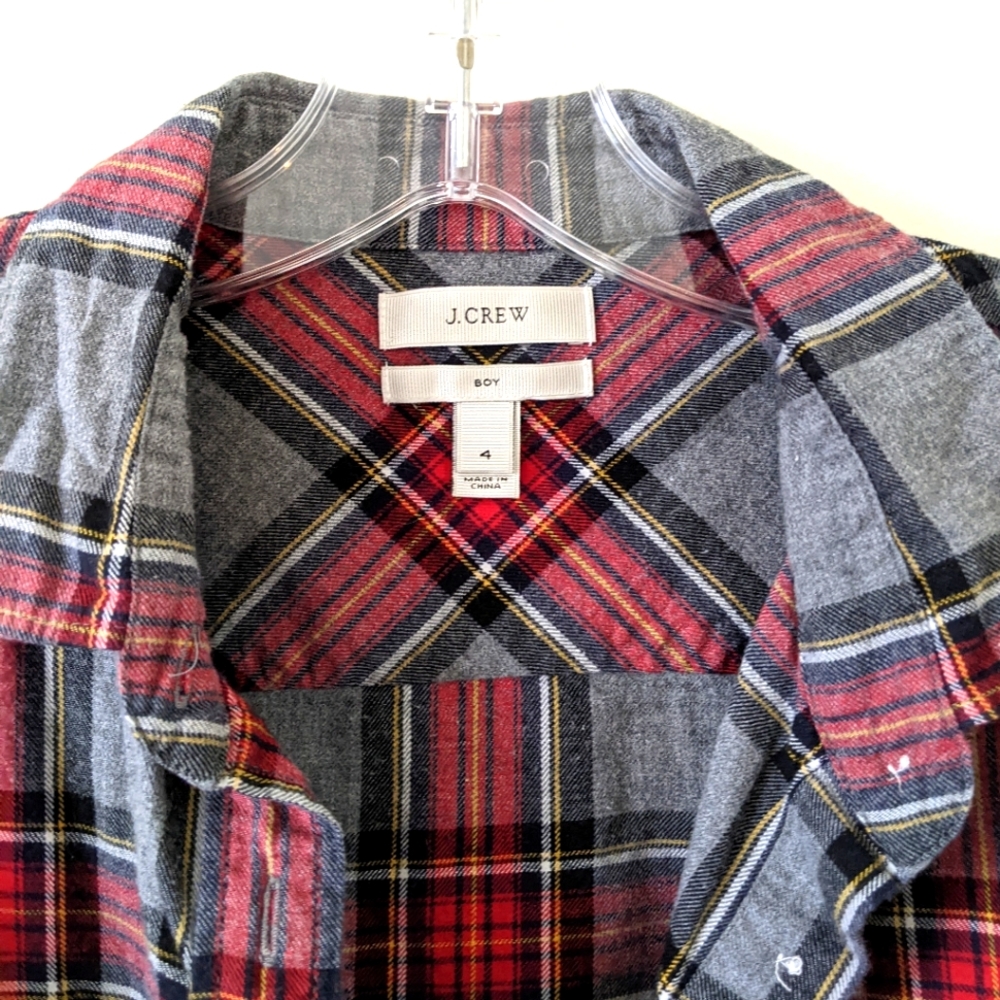 J. Crew plaid flannel